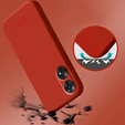 Etui do Oppo Reno8 T, Silicone Lite, czerwone