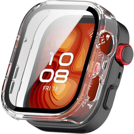 2w1 Etui + Szkło Hartowane do Huawei Watch Fit 4 Pro, Przezroczyste