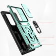 Etui pancerne do Samsung Galaxy S24 Ultra, CamShield Slide, zielone