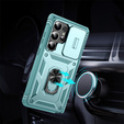 Etui do Samsung Galaxy S25 Ultra, KickStand Camera Lens, niebieskie