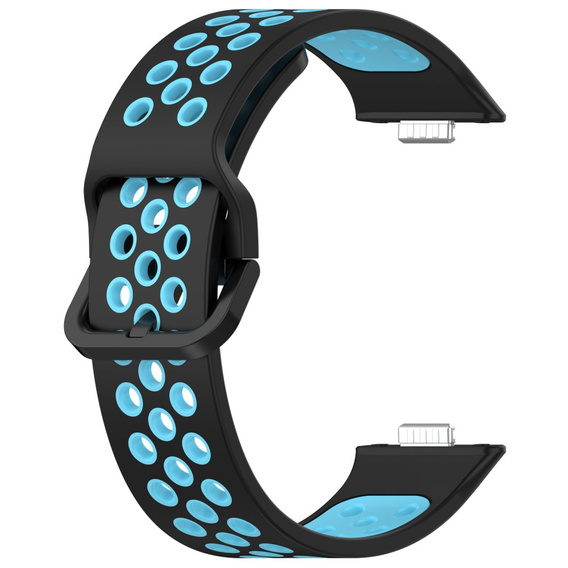 Pasek Silikonowy do Huawei Watch Fit 4 / 4 Pro / 3, Czarny / Niebieski