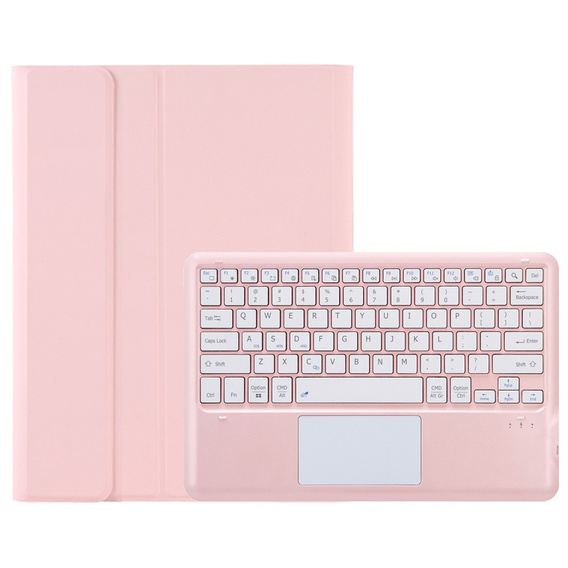 Etui z klawiaturą Bluetooth i touchpadem do Lenovo Idea Tab Pro – różowe