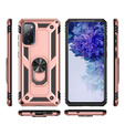 Etui pancerne do Samsung Galaxy S20 FE, Nox Case Ring, różowe rose gold