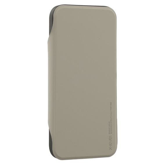 Etui z klapką do iPhone 16 Pro Max z MagSafe, odczepianymi pleckami, kieszonką na kartę i podstawką – szare