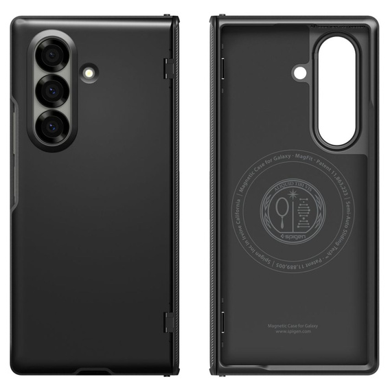 Spigen Slim Armor Pro Mag do Samsung Galaxy Z Fold7, z MagSafe – Czarne