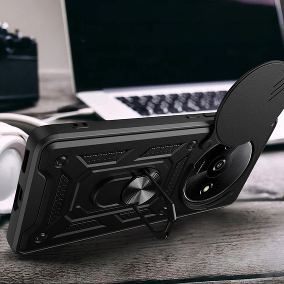 Etui pancerne do Xiaomi Redmi A3, CamShield Slide, czarne