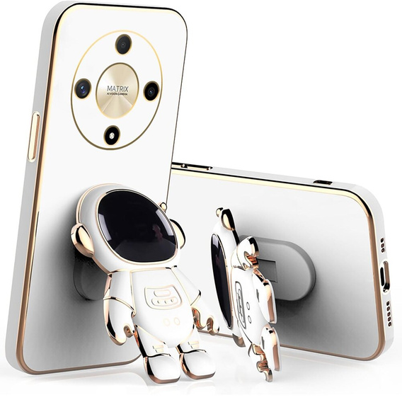 Etui do Honor Magic 6 Lite 5G, Astronaut, białe