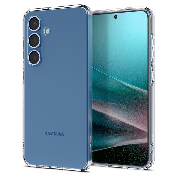 Etui Spigen do Samsung Galaxy S25, Liquid Crystal, przezroczyste + Szkło hartowane