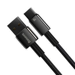 Baseus kabel Tungsten USB-A USB-C 1 m 100 W - Czarny
