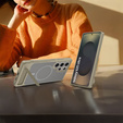 Etui do Samsung Galaxy S25 Ultra, Kickstand Matt Case, do MagSafe, szare
