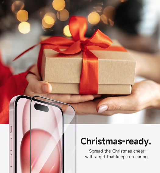 2x SURITCH Szkło Hartowane do iPhone 16 / 15, przezroczyste