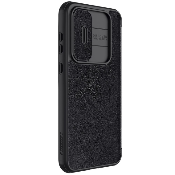 Etui z klapką NILLKIN do Samsung Galaxy A55, CamShield Qin Pro, czarne