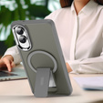 Etui do Samsung Galaxy S25 Edge, Kickstand Matt Case, do MagSafe, tytanowa szarość