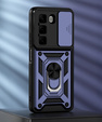 Etui pancerne do Infinix Hot 50 4G, CamShield Slide, niebieskie