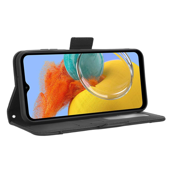 Etui z klapką do Samsung Galaxy M34, Card Slot, czarne