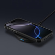Etui do iPhone 16 Pro Max, ERBORD Hybrid, przezroczyste / czarne + 2x Szkło na ekran + 2x Szkło na aparat