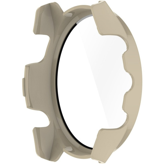 2w1 Etui + Szkło Hartowane do Garmin Forerunner 265S, Beżowe