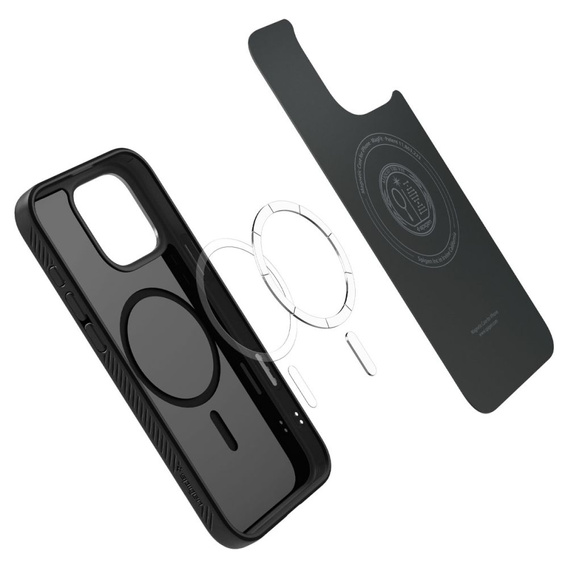Etui Spigen Liquid Air T Mag MagSafe do iPhone 16 Pro Max – Matte Black + Szkło Hartowane 9H