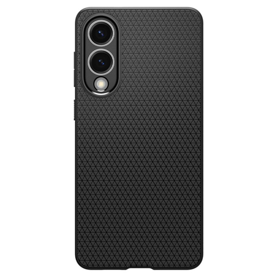 Etui Spigen do Samsung Galaxy S25 Edge, Liquid Air, czarne + Szkło Hartowane 9H