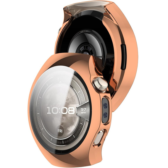2w1 Etui z Osłoną na ekran do Huawei Watch 5 42mm, Różowe rose gold