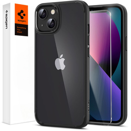 Etui Spigen do iPhone 13 Mini, Ultra Hybrid, matowe + szkło