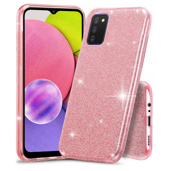 Etui Glitter Case do Samsung Galaxy A03s, Pink