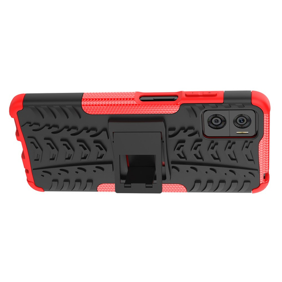 Etui do Motorola Moto E22 / E22i, Tire Armor, czarne / czerwone