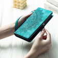 Etui z klapką do Xiaomi Redmi Note 13 Pro 4G / Xiaomi Redmi Note 14S / Xiaomi Poco M6 Pro 4G, Mandala, zielone