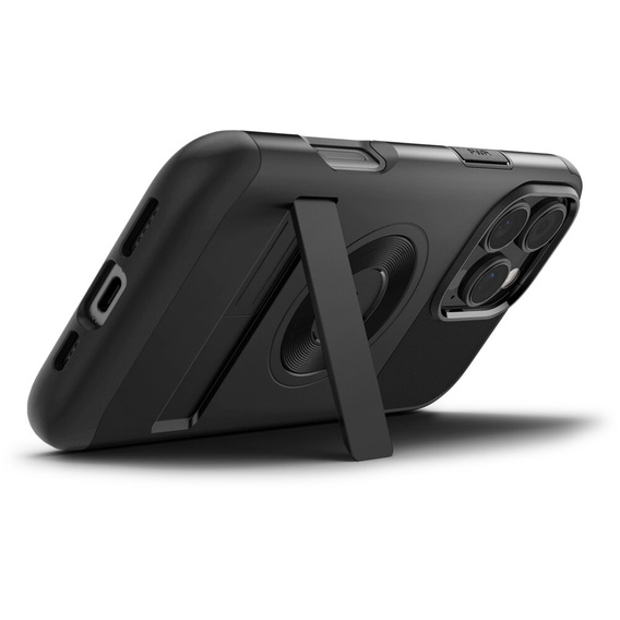 Etui Spigen do iPhone 16 Pro Max, Slim Armor MagSafe, Czarne + Szkło Hartowane 9H