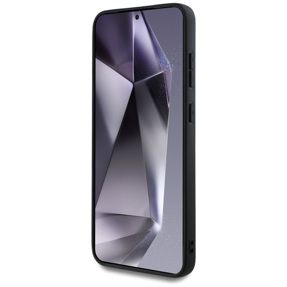 Etui GUESS do Samsung Galaxy S25, Fixed Glitter Big 4G Logo, złote