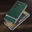 Etui do Samsung Galaxy S25 Ultra, GKK Woven Leather, zielone