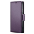 Etui do Realme 12 Pro 5G / 12 Pro+ 5G, ERBORD Glossy Litchi, portfel z klapką, fioletowe
