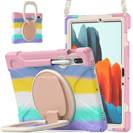Etui do Samsung Galaxy Tab S10 Lite / S10 FE / S9 FE / S9 / S8 / S7, pancerne obrotowe 360, kolorowe