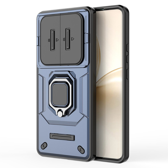 Etui pancerne do Realme 14 Pro 5G, CamShield Slide, niebieskie
