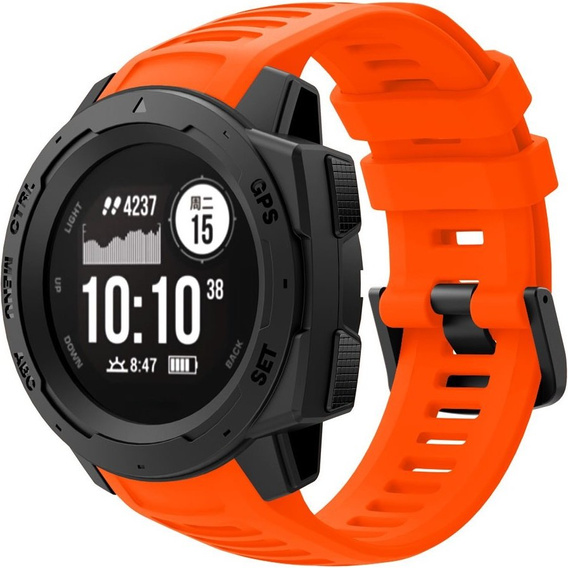 Pasek Silikonowy do Garmin Instinct / Instinct 2, Pomarańczowy