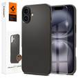 Etui Spigen do iPhone 16 Plus, Thin Fit Mag, szare + Szkło hartowane 9H