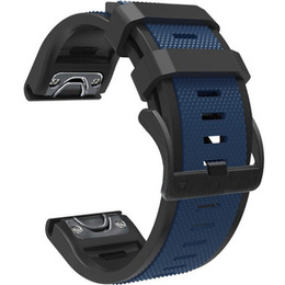 Pasek Silikonowy Quickfit 26mm do Garmin, Granatowy / Czarny