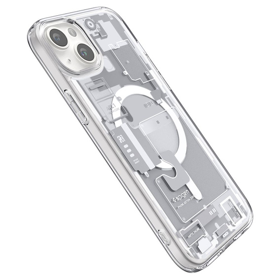 Etui z MagSafe Spigen do iPhone 15, Ultra Hybrid, Zero One, Białe