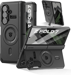 Etui pancerne do Samsung Galaxy Z Fold7 5G, Dexnor Magnetic,  do MagSafe - czarne