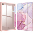 Stylowe etui do Samsung Galaxy Tab S6 Lite 10.4" 2020/2022/2024 – Smartcase Hybrid Marble różowe