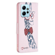 Etui z klapką do Xiaomi Redmi Note 12 4G, Wallet, Giraffe różowe