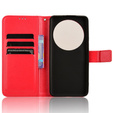 Etui z klapką do Xiaomi 14 Ultra, Crazy Horse Wallet, czerwone
