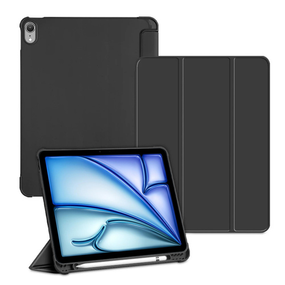 Etui do iPad Air 13" 2024 (6 gen.), Smartcase z miejscem na rysik, czarne