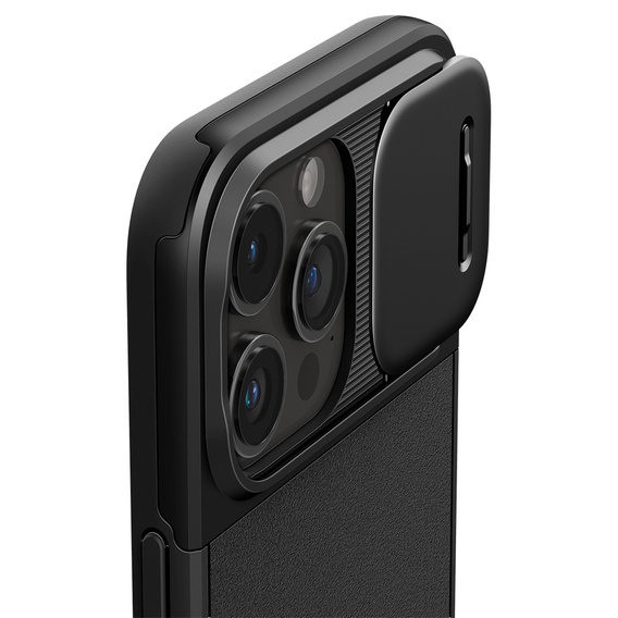 Etui SPIGEN do iPhone 15 Pro Max, Optik Armor MagSafe, Czarne