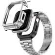 Stalowa bransoleta z etui do Apple Watch Ultra 1/2/3 49mm, Srebrna