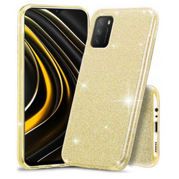 Etui Glitter Case do Xiaomi POCO M3 / Redmi 9T, Gold