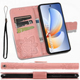 Etui z klapką do Realme C71, Butterfly, różowe rose gold