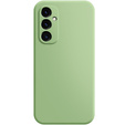 Etui do Samsung Galaxy A15, Silicone Lite, zielone + szkło 9H