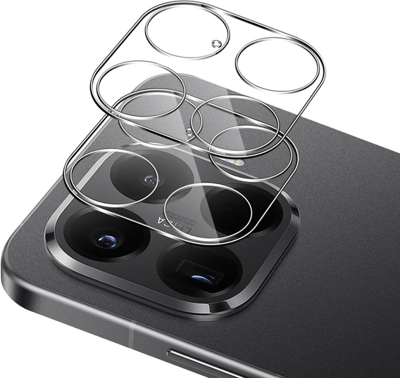 2x Szkło hartowane na aparat ERBORD do Xiaomi 15T Pro, Przezroczyste