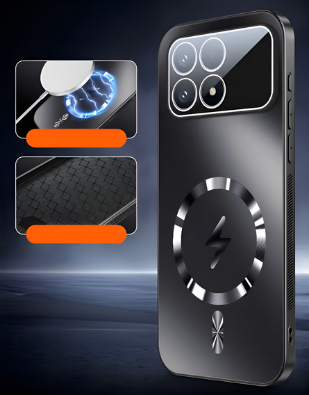 Etui ochronne do Xiaomi Poco F8 Pro, do MagSafe, czarne